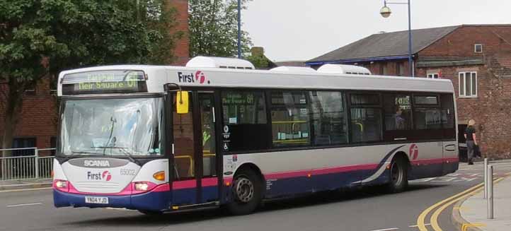 First Potteries Scania Omnicity 65002